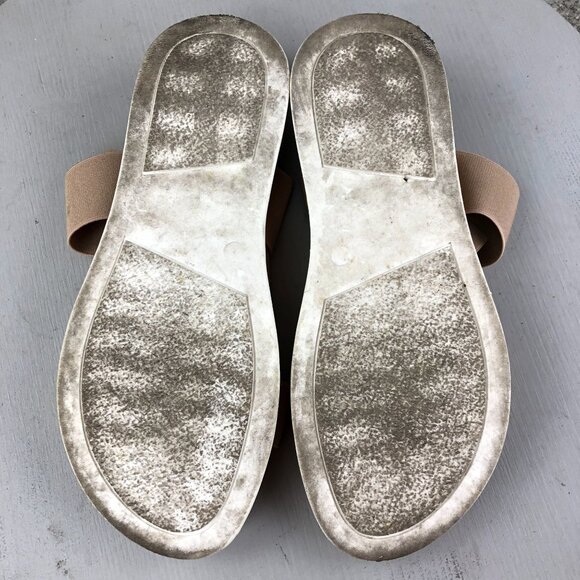 Steve Madden Women's Size 7.5 Azzurra Natural Tan Open Toe Ankle Strap Sandals - Picture 9 of 14